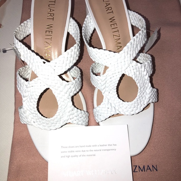 Brand new STUART WEITZMAN Woven Padded sandals size 8.5 - Picture 4 of 11